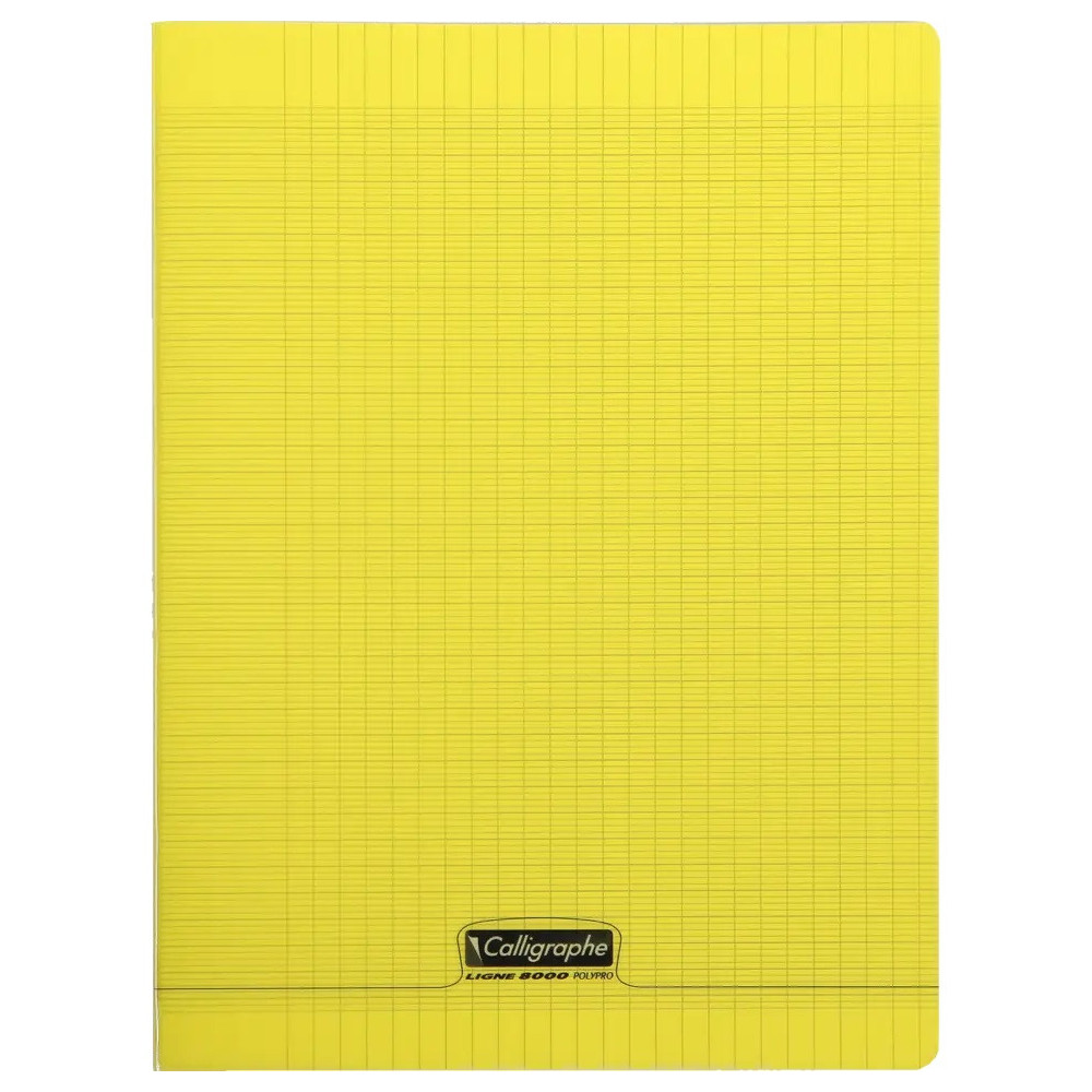 Cahiers piqué 8000 POLYPRO SEYES Calligraphe / 21x 29.7 / 192P / 90G / Jaune