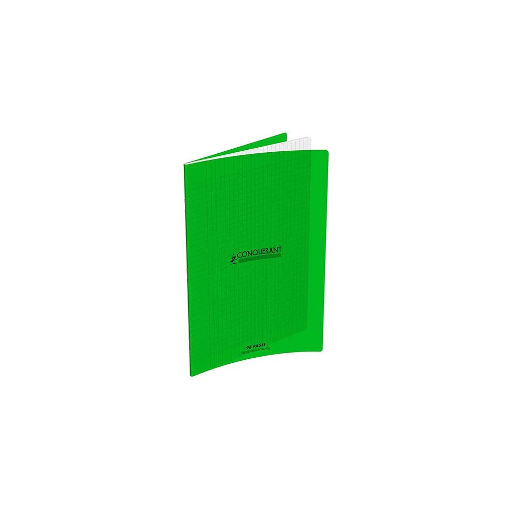Cahier Polypro Conquerant Seyes / 24x 32 / 192P / 70G / Vert