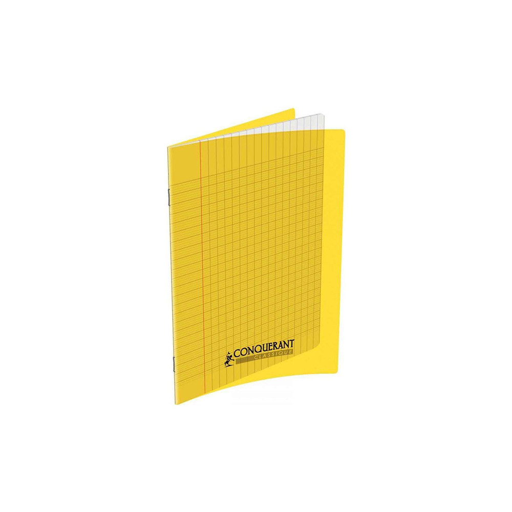 Cahier Polypro Conquerant Seyes / 24x 32 / 192P / 70G / Jaune