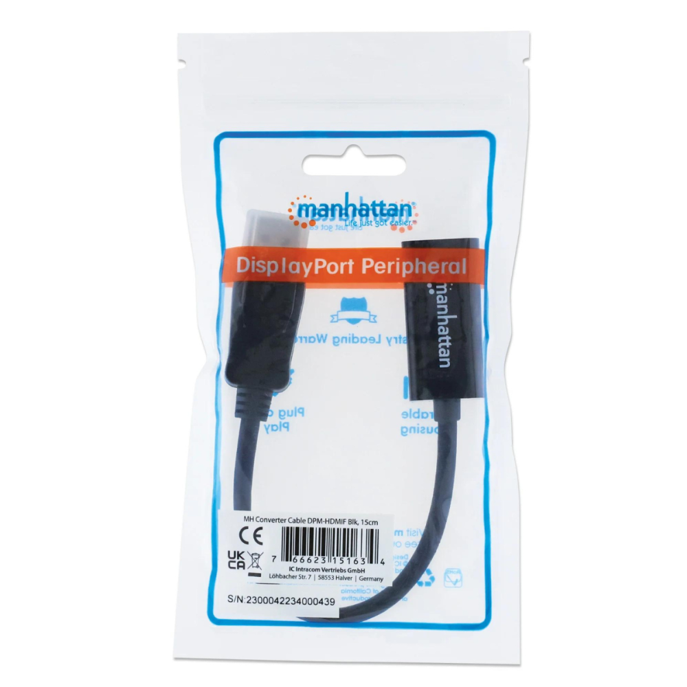 Adaptateur Manhattan Passif 1080p DisplayPort vers HDMI