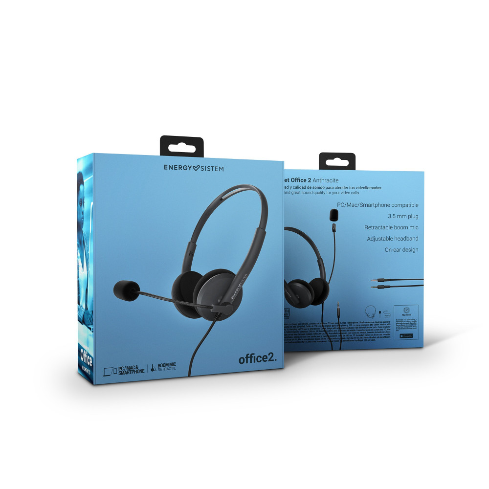Casque Micro Office 2 Anthracite Energy Sistem / Noir