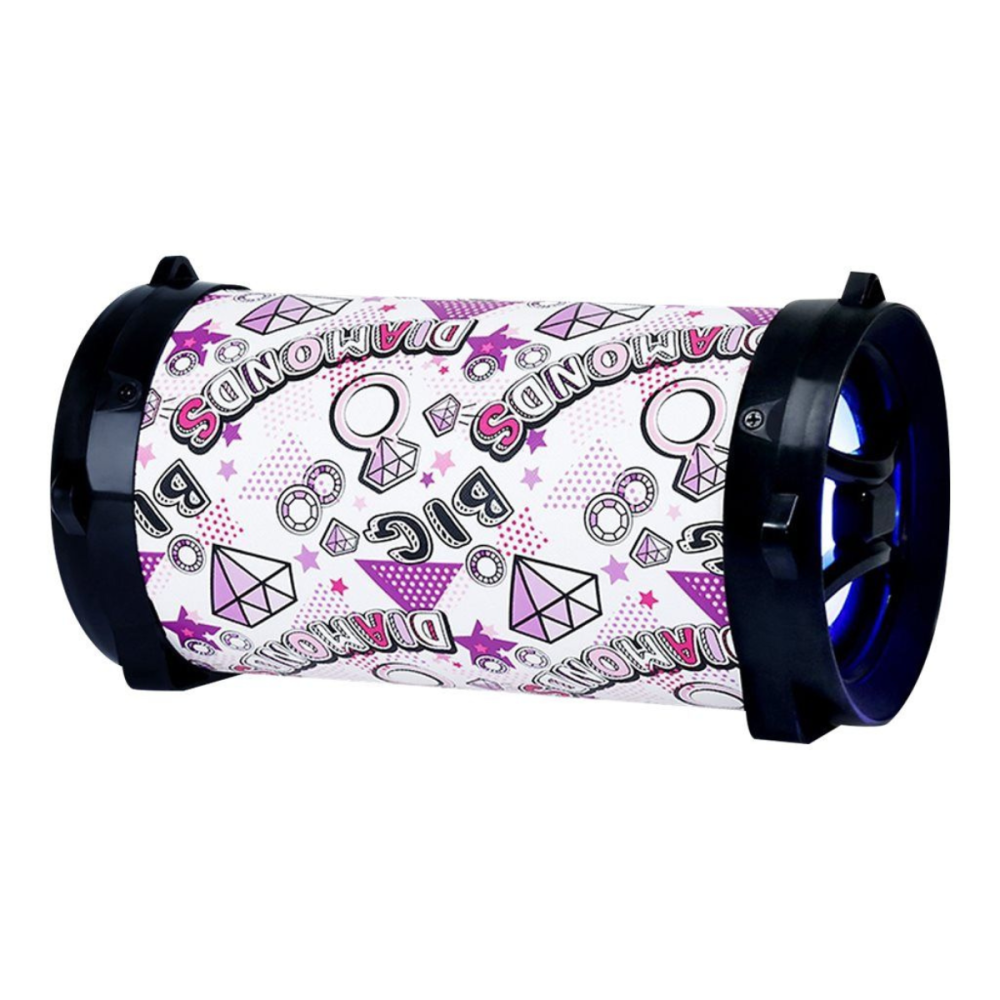 Haut-Parleur Sans Fil AKOR Tube HP670P / 10 W / Bluetooth  / Blanc