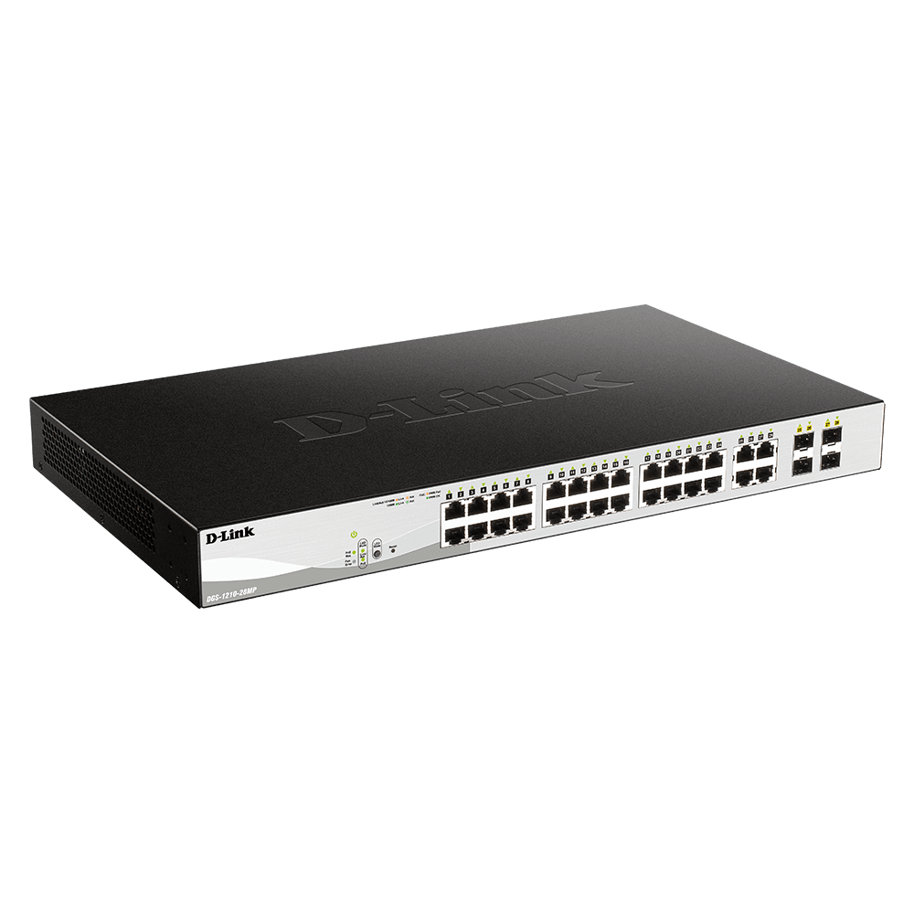 Switch 24 Port Gigabit Smart PoE + 4 PORTS GIGABIT/SFP