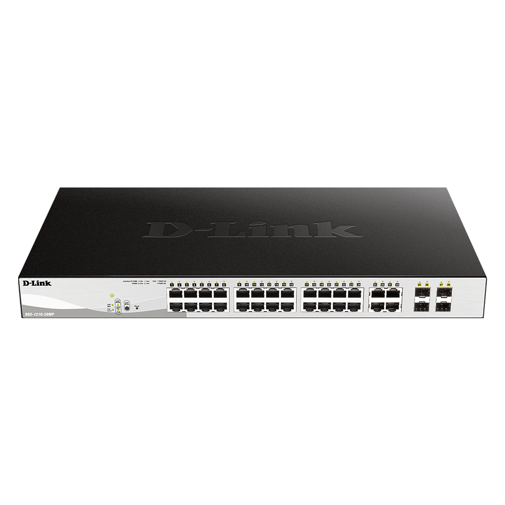 Switch 24 Port Gigabit Smart PoE + 4 PORTS GIGABIT/SFP