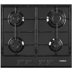 Plaque à Gaz encastrable PREMIUM AP AP1641 BS03 / 4 Feux / 60 cm / Noir