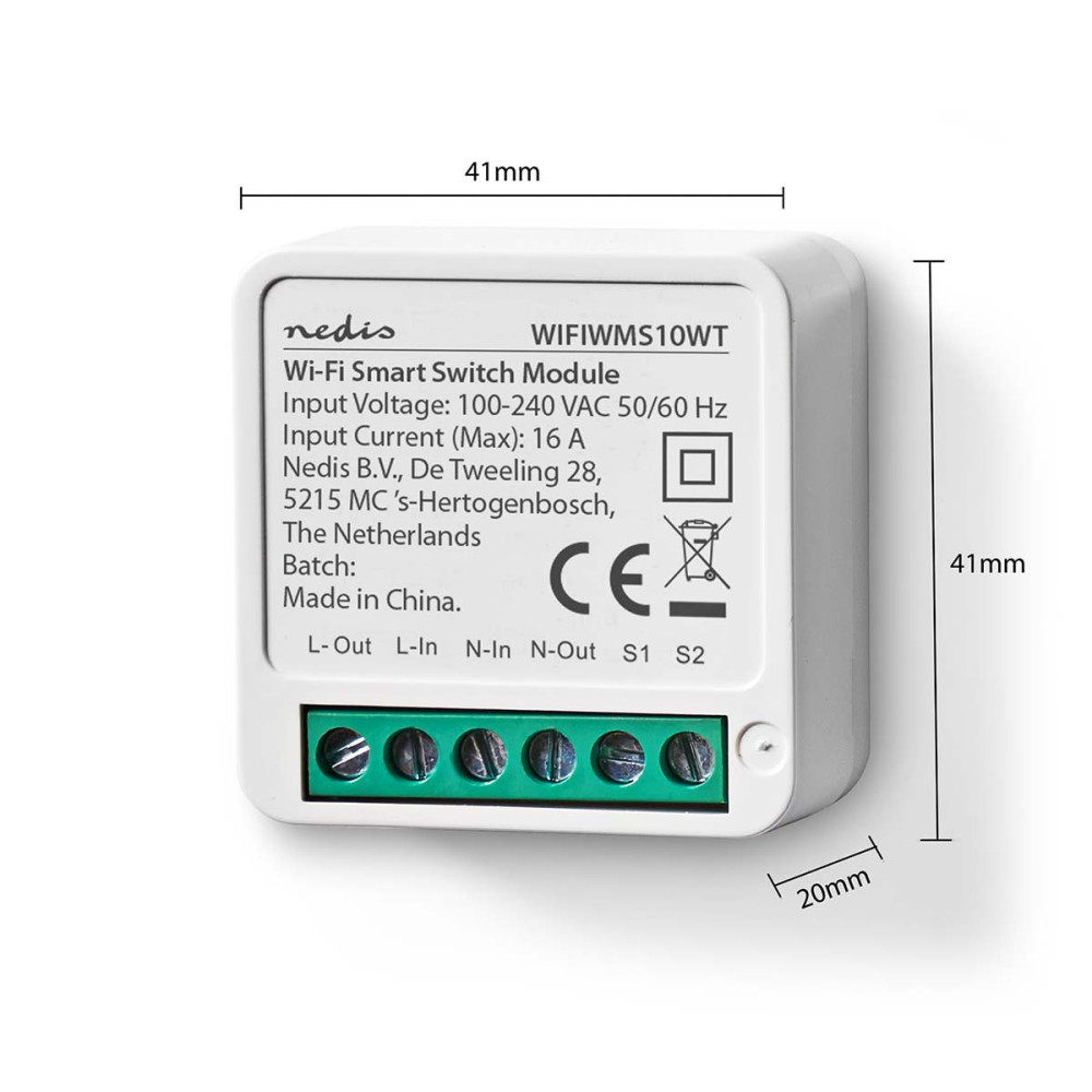 interrupteur d'alimentation SmartLife Nedis / Wifi / 3680W