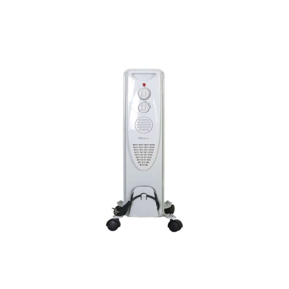 Radiateur Bain d'Huile BIOLUX RB-1502 / 7 Éléments / 1500W / Blanc