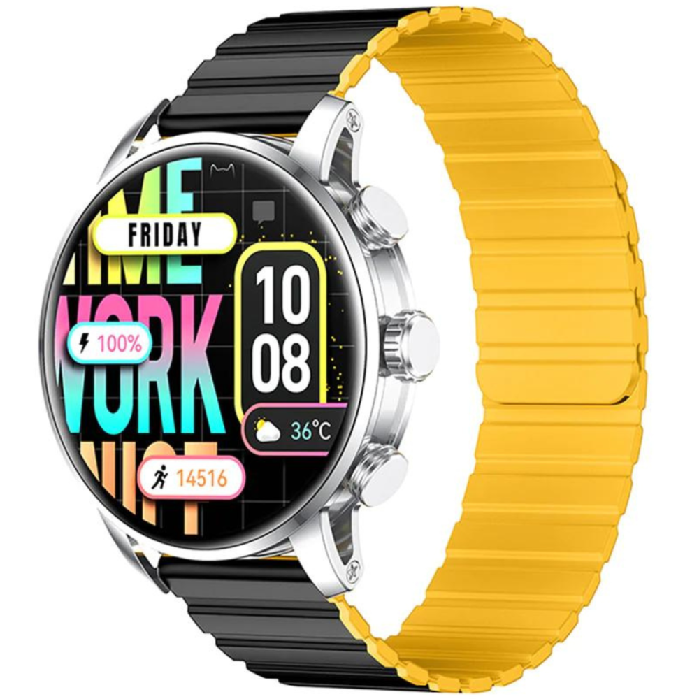 MONTRE CONNECTÉE Kieslect Smart Calling Watch Kr2 / Noir Avec Casque Bluetooth P9 Bleu