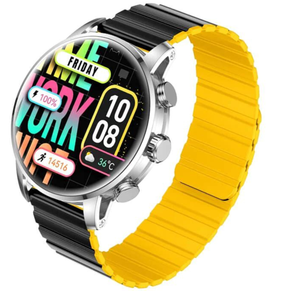 MONTRE CONNECTÉE Kieslect Smart Calling Watch Kr2 / Noir Avec Casque Bluetooth P9 Bleu