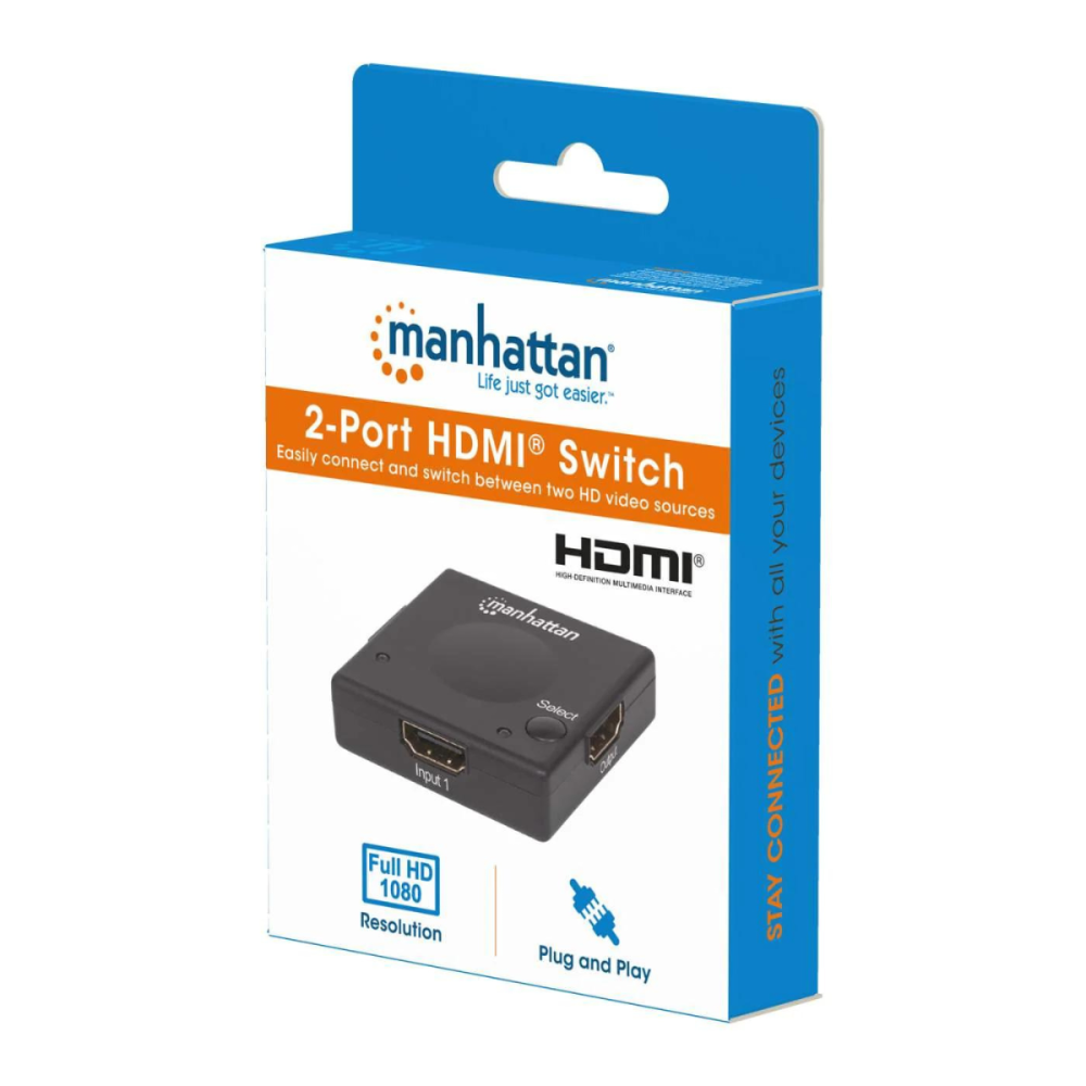 Commutateur Manhattan HDMI 1080p 2 ports