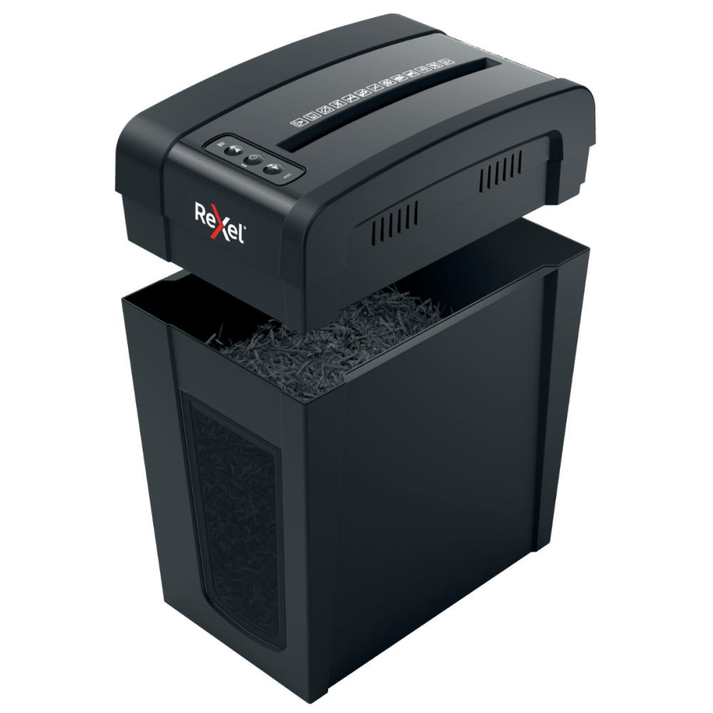 Destructeur de documents Rexel Secure X10-SL Whisper-Shred / Coupe croisée / Noir