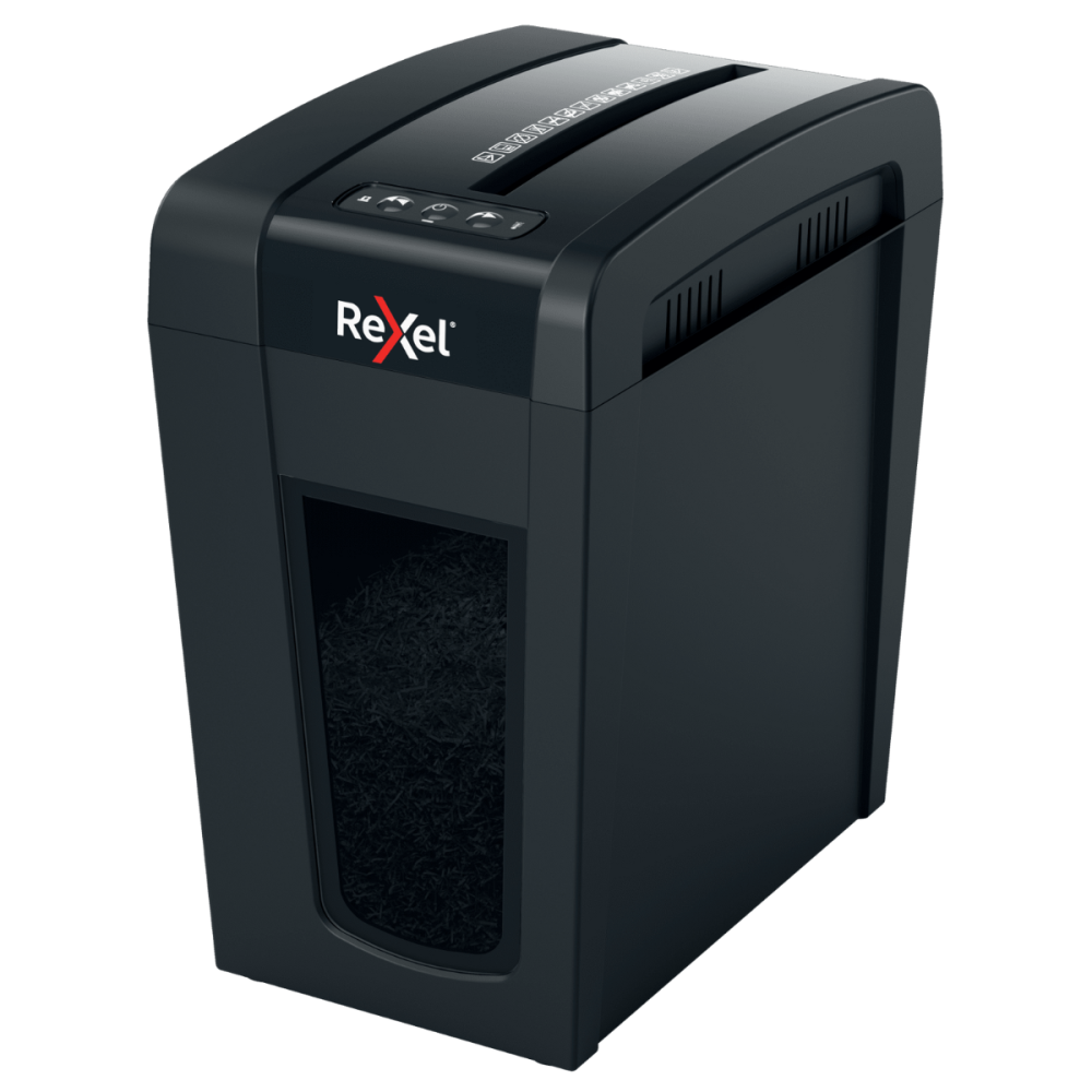 Destructeur de documents Rexel Secure X10-SL Whisper-Shred / Coupe croisée / Noir