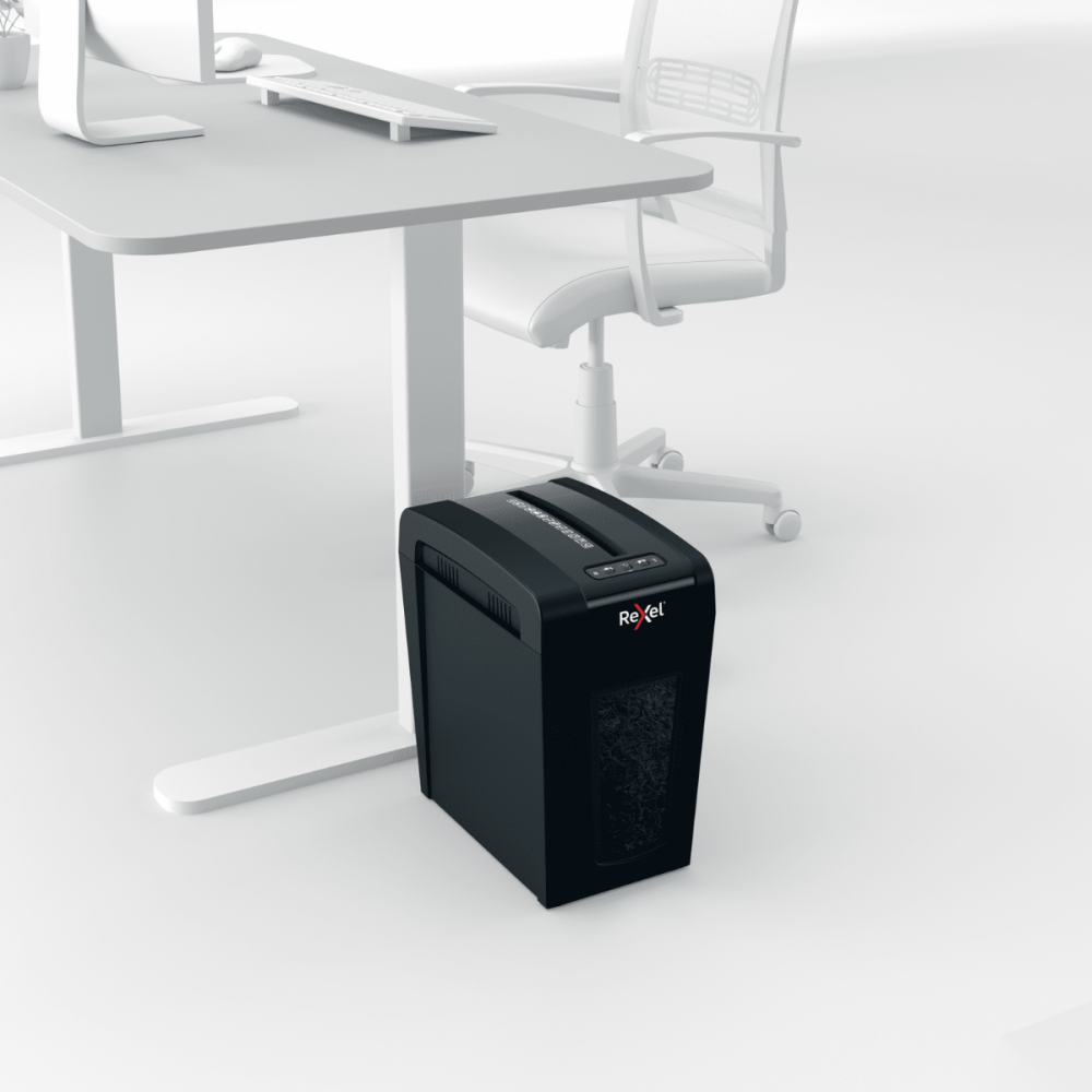 Destructeur de documents Rexel Secure X10-SL Whisper-Shred / Coupe croisée / Noir
