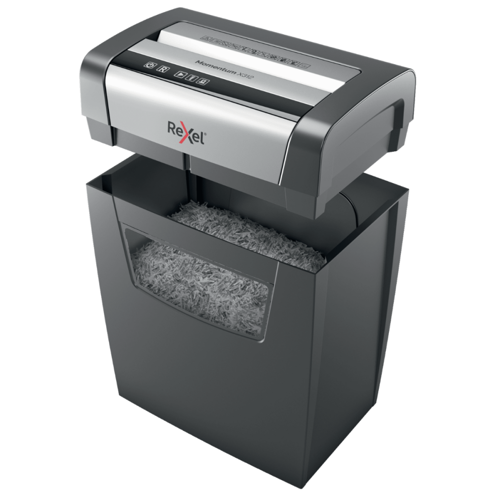 Destructeur de documents Rexel Momentum X312 / Noir
