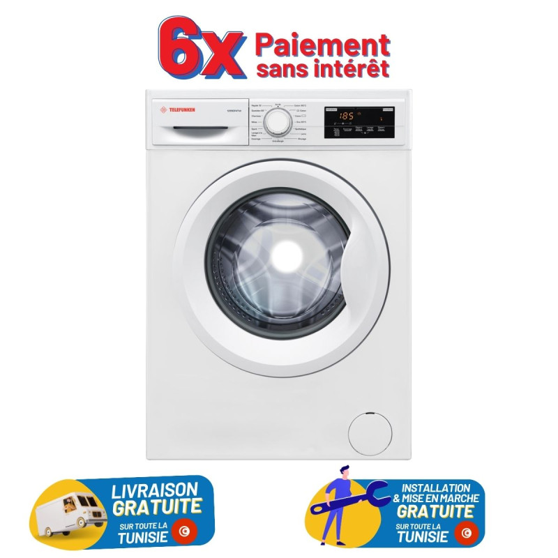 LAVE-SÈCHE LINGE WHIRLPOOL 8 KG BLANC - Meubles et décoration Tunisie