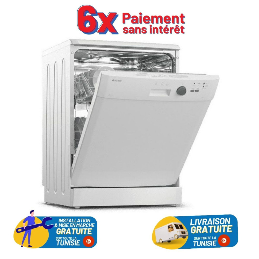 Lave Vaisselle Arcelik 6355TB 13 Couverts - Blanc + Livraison + Installation et Mise en Marche Gratuites