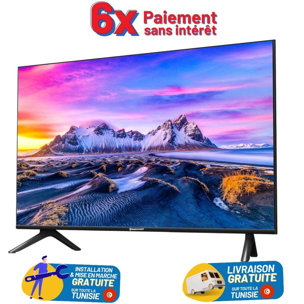 TV WESTPOINT 32" LED HD Avec RECEPTEUR INTEGRE