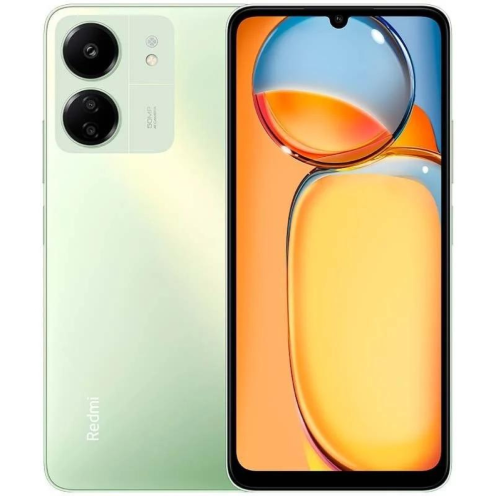 Smartphone XIAOMI Redmi 13C / 4 Go / 128 Go / Vert + Ecouteurs Bluetooth sans fil Redmi Buds 6 Play Offerts