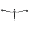 Support d'écran triple pour Bureau 27" LogiLink BP0050 / Noir