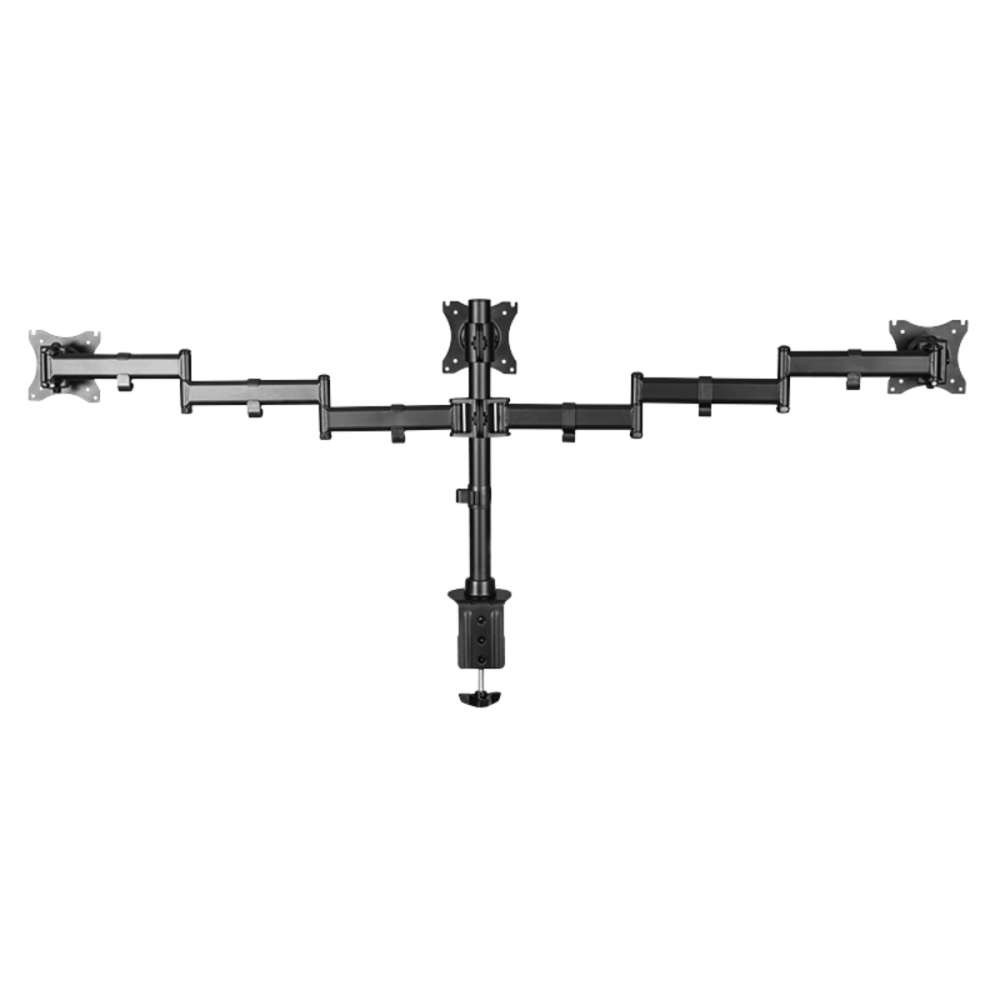 Support d'écran triple pour Bureau 27" LogiLink BP0050 / Noir