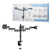 Support d'écran triple pour Bureau 27" LogiLink BP0050 / Noir