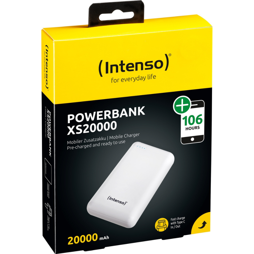 Power Bank Intenso XS20000 / 20000 mAh / Blanc