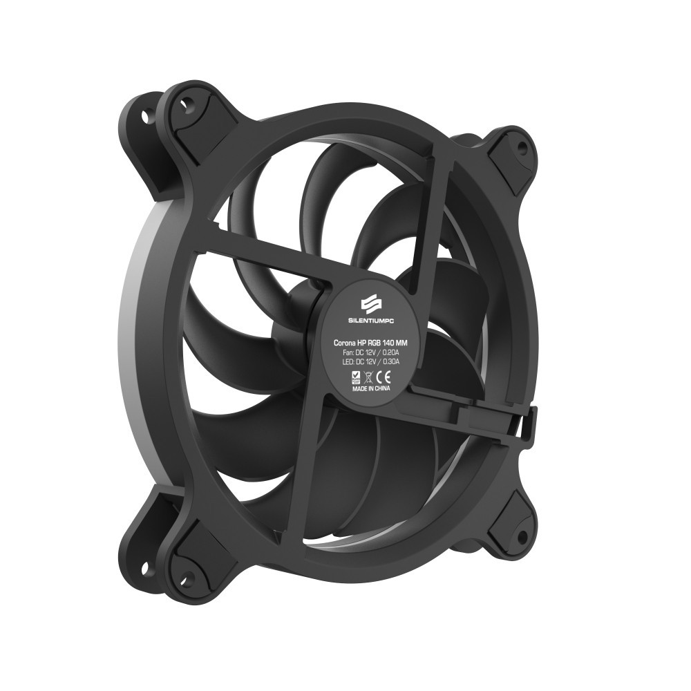 Kit de 3 Ventilateurs de Boîtier SilentiumPC Corona HP RGB 140