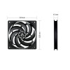 Ventilateur de boîtier Arctic P12 Slim PWM PST 120 MM / Noir
