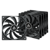 Ventilateur de boîtier Arctic F12 120 MM / 5 Pièces / Noir