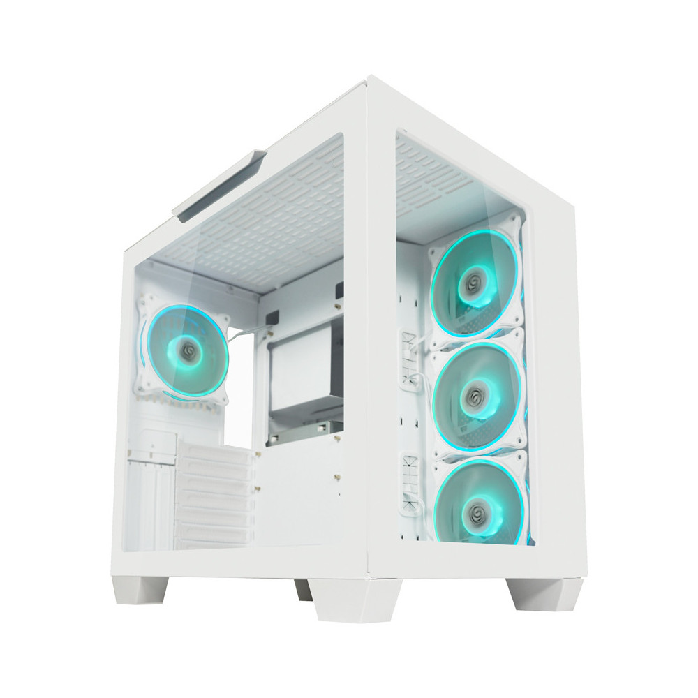 Boîtier Gamer LC-POWER Gaming 807W Stormwatch_X ATX Midi-Tour / Blanc
