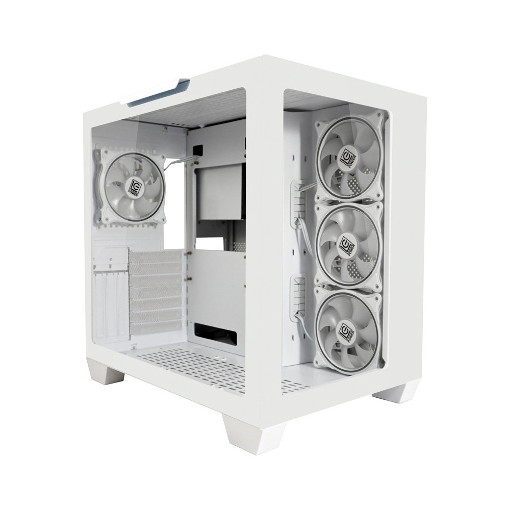 Boîtier Gamer LC-POWER Gaming 807W Stormwatch_X ATX Midi-Tour / Blanc