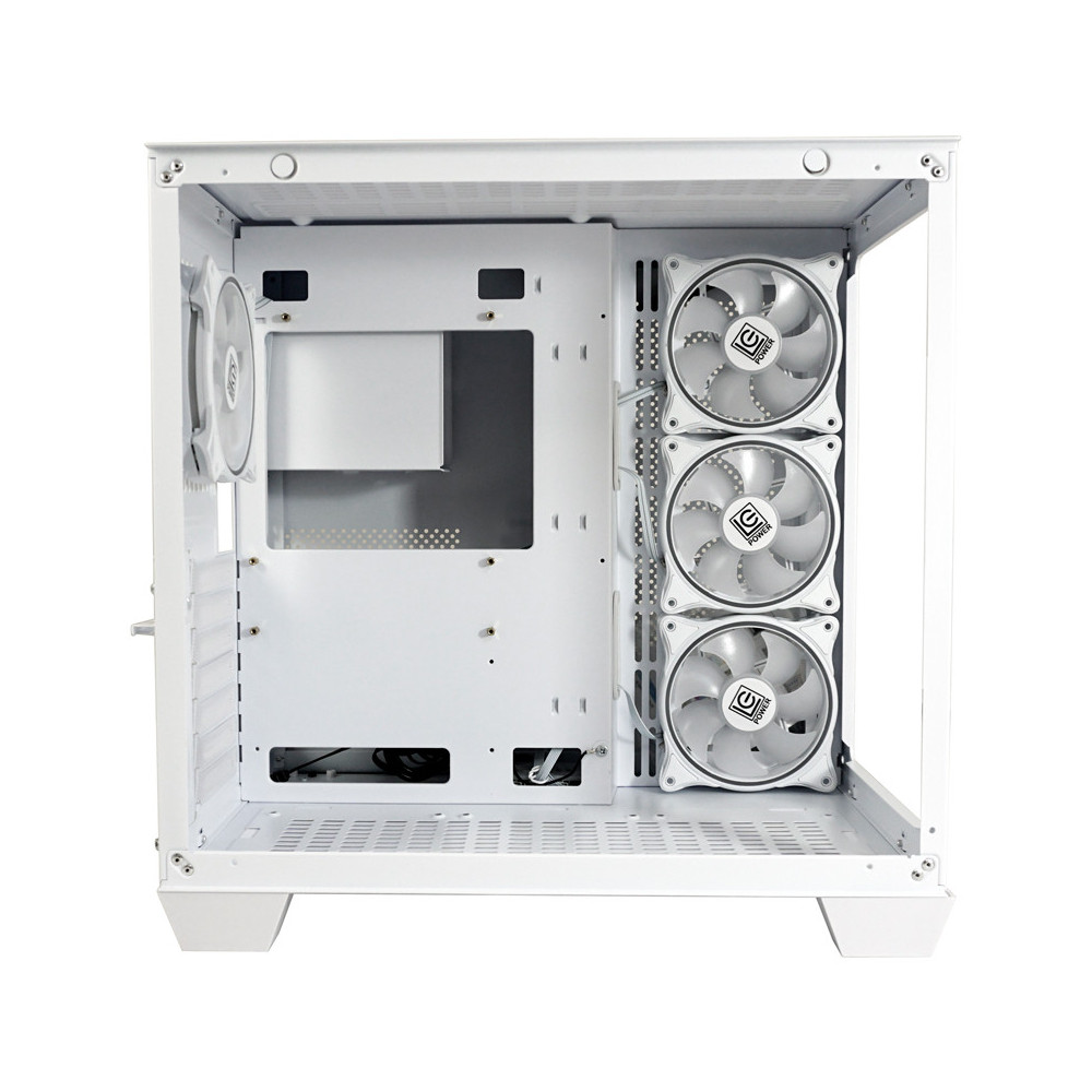 Boîtier Gamer LC-POWER Gaming 807W Stormwatch_X ATX Midi-Tour / Blanc
