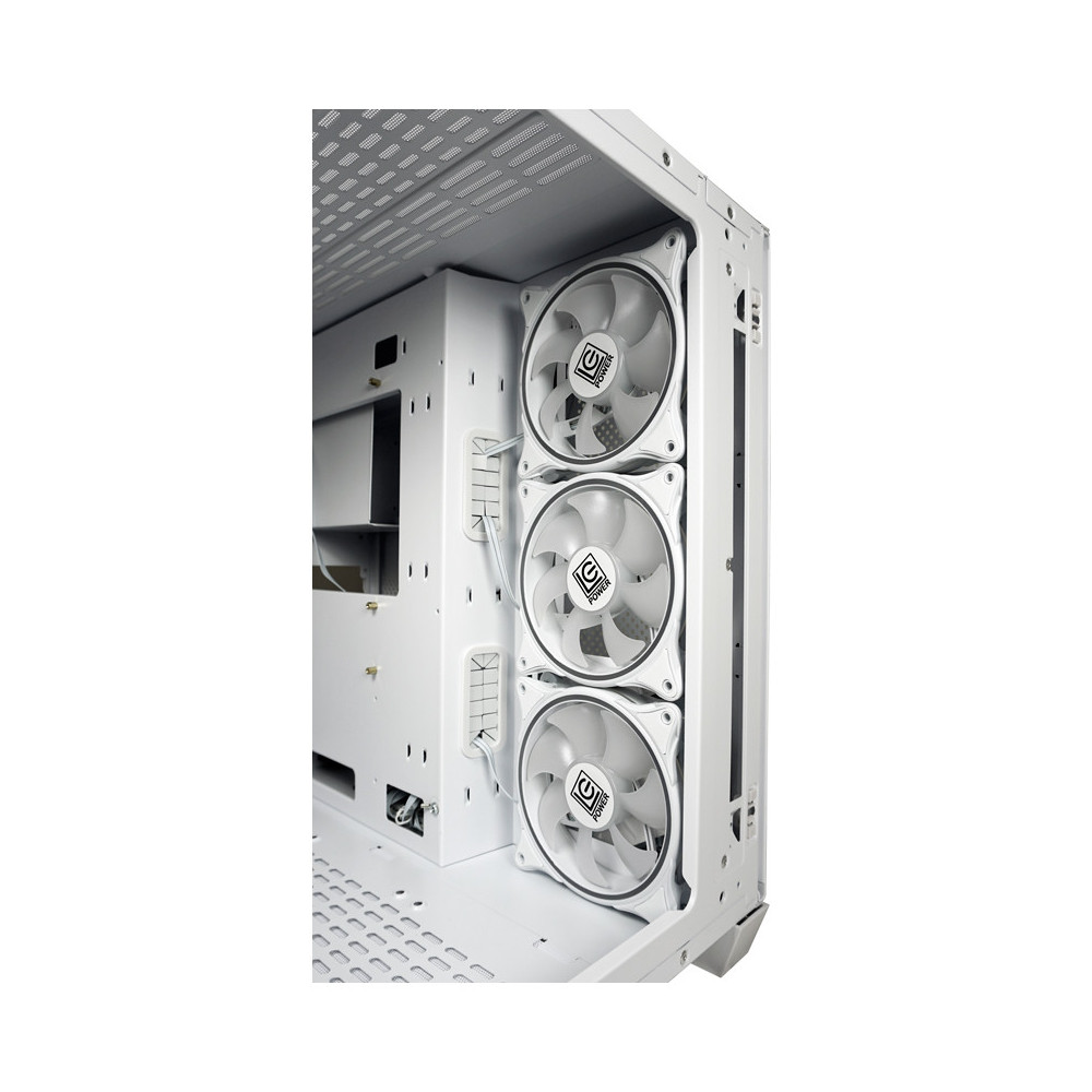 Boîtier Gamer LC-POWER Gaming 807W Stormwatch_X ATX Midi-Tour / Blanc