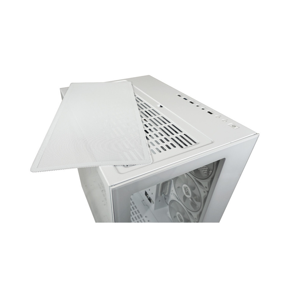Boîtier Gamer LC-POWER Gaming 807W Stormwatch_X ATX Midi-Tour / Blanc