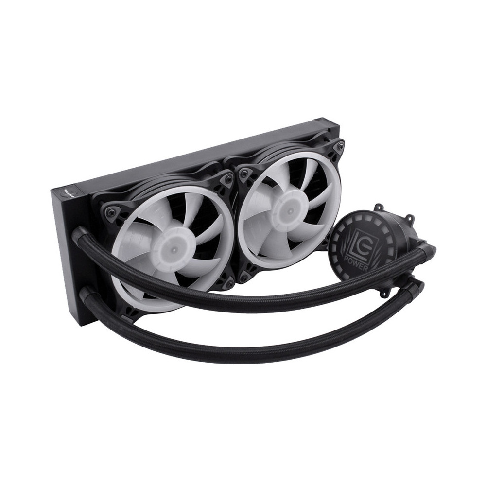 Kit De Refroidisseur de Processeur LC-POWER LC-CC-240-LiCo-ARGB / 120 MM / LGA 1700 / AM5 / Noir