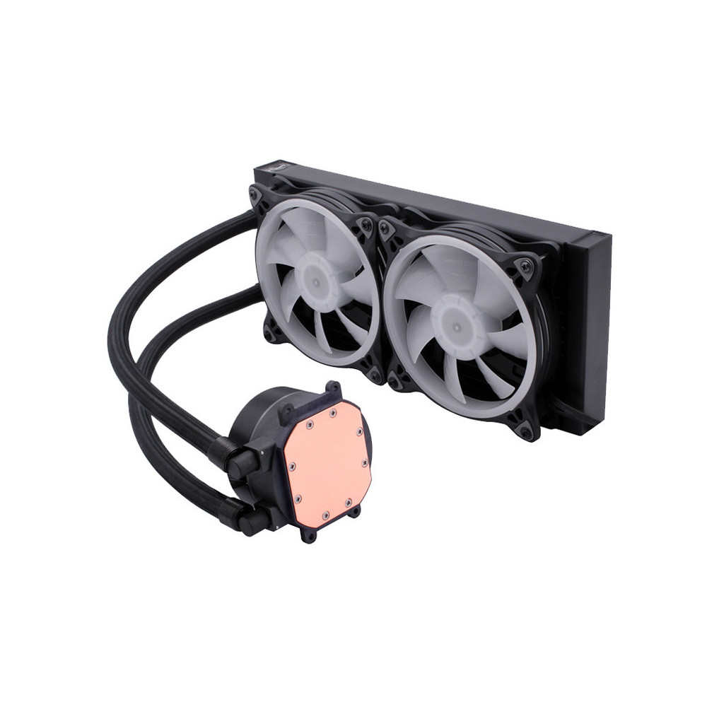 Kit De Refroidisseur de Processeur LC-POWER LC-CC-240-LiCo-ARGB / 120 MM / LGA 1700 / AM5 / Noir