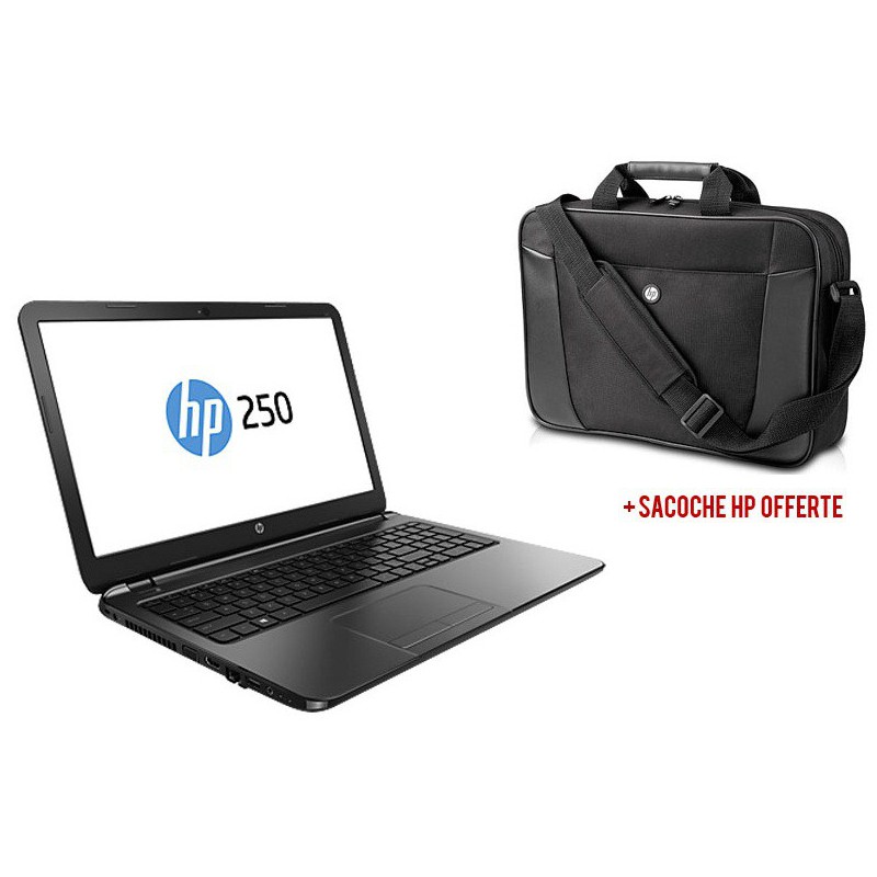 Pc portable HP 250 G3 / i3 4é Gén / 8 Go + Sacoche HP Originale Offerte