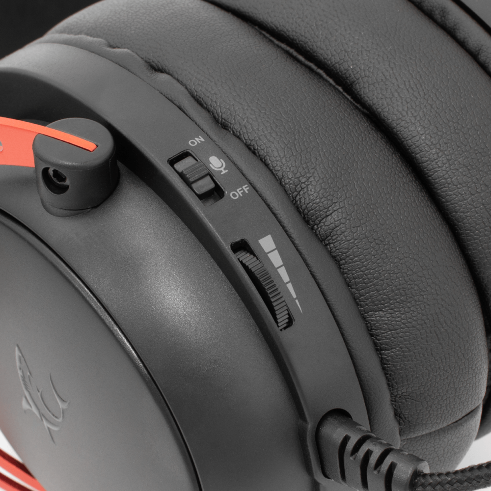 Casque Gaming White Shark GORILLA GH-2341 / Noir et Rouge