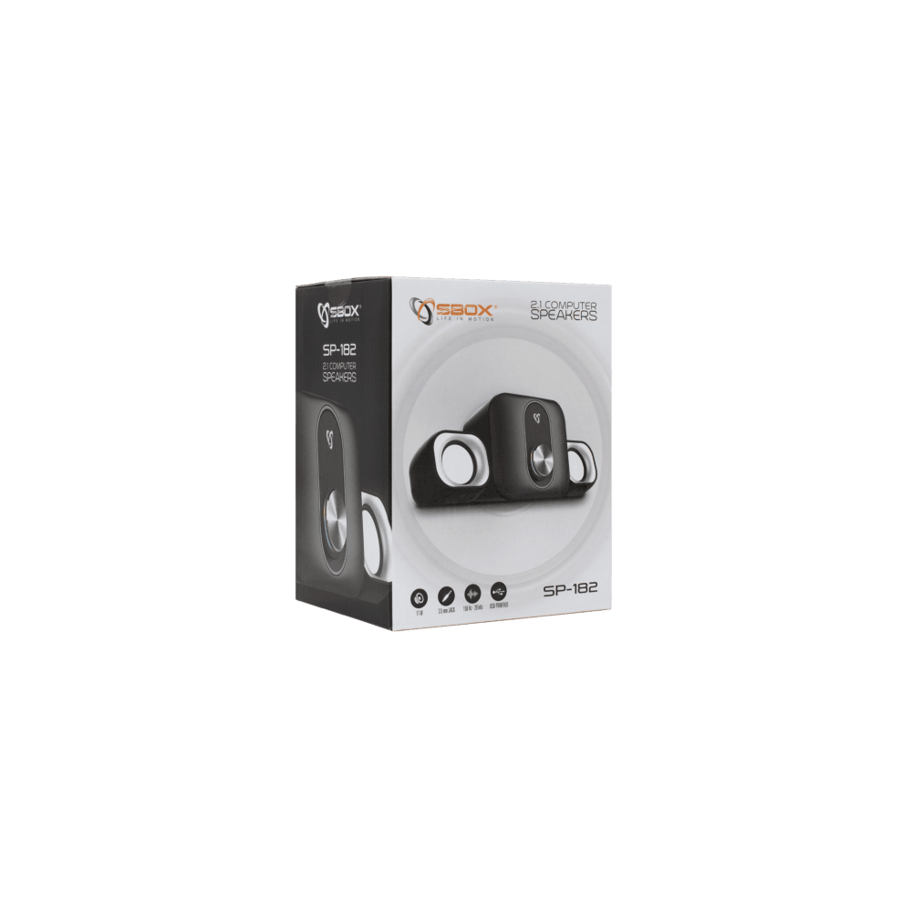 Haut Parleur Filaire SBOX SP-182 Séréo 2.1 / Noir