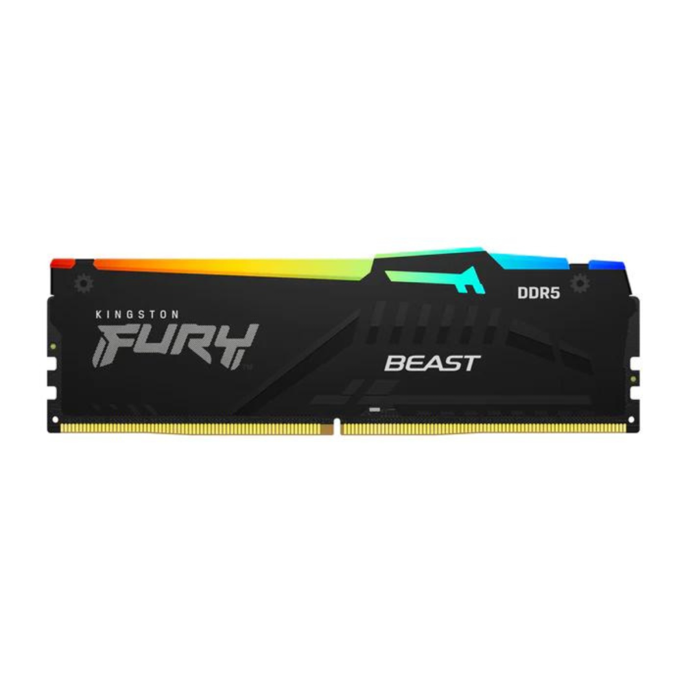 Barrette mémoire Kingston FURY Beast RGB EXPO 8 Go DIMM DDR5 5600 MHz CL36 / Noir