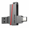 Clé USB Type C Hiksemi E307C 64 Go / USB 3.2 / Gris