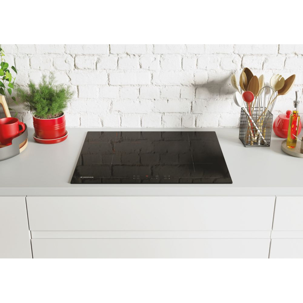 Plaque De Cuisson Électrique HOOVER HH64DCT / 4 Feux / 60 Cm / NOIR