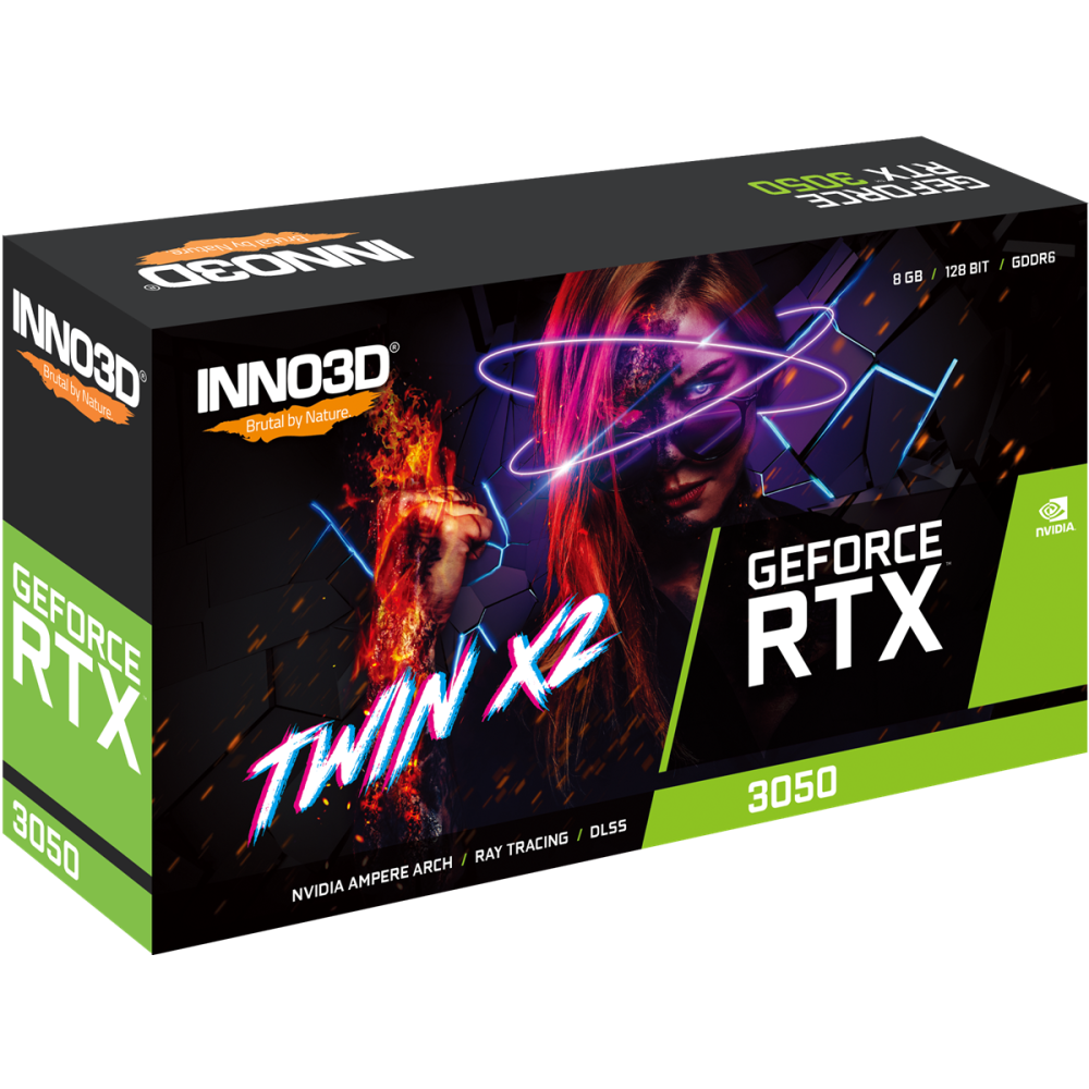 Carte graphique INNO3D GEFORCE RTX 3050 TWIN X2 V2 / 8 Go GDDR6