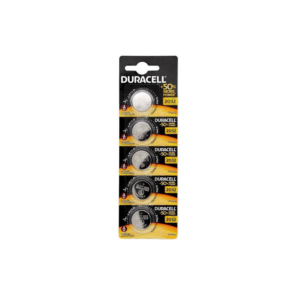 5x PILES DURACELL 2032 3V 240MAH