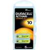 6X PILES DURACELL HEARING AID ZA 10