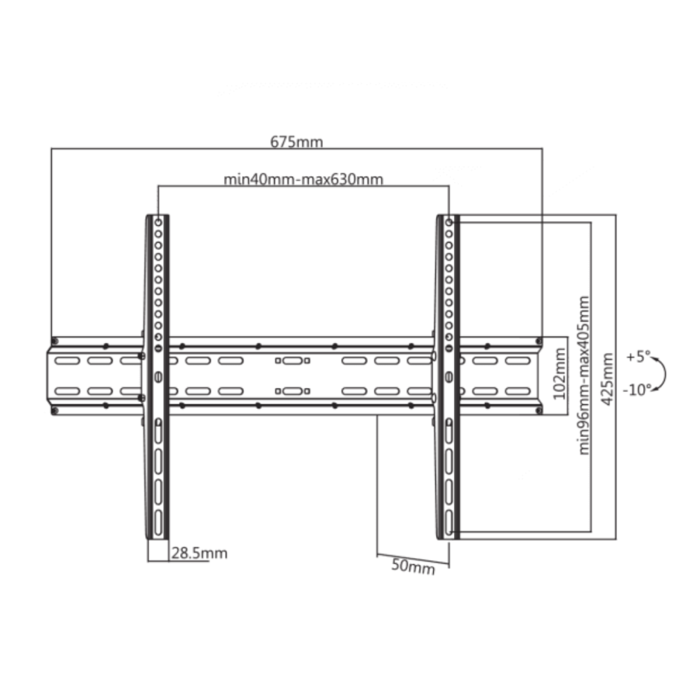 Support Mural SBOX PLB-2546T-2 / 37"-80"