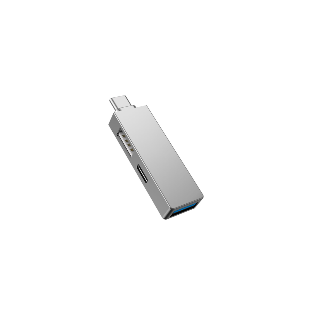 HUB USB-C 3 EN 1 WIWU T02 PRO / Gris