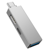 HUB USB-C 3 EN 1 WIWU T02 PRO / Gris