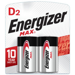 2 PILES ENERGIZER MAX E95 LR20