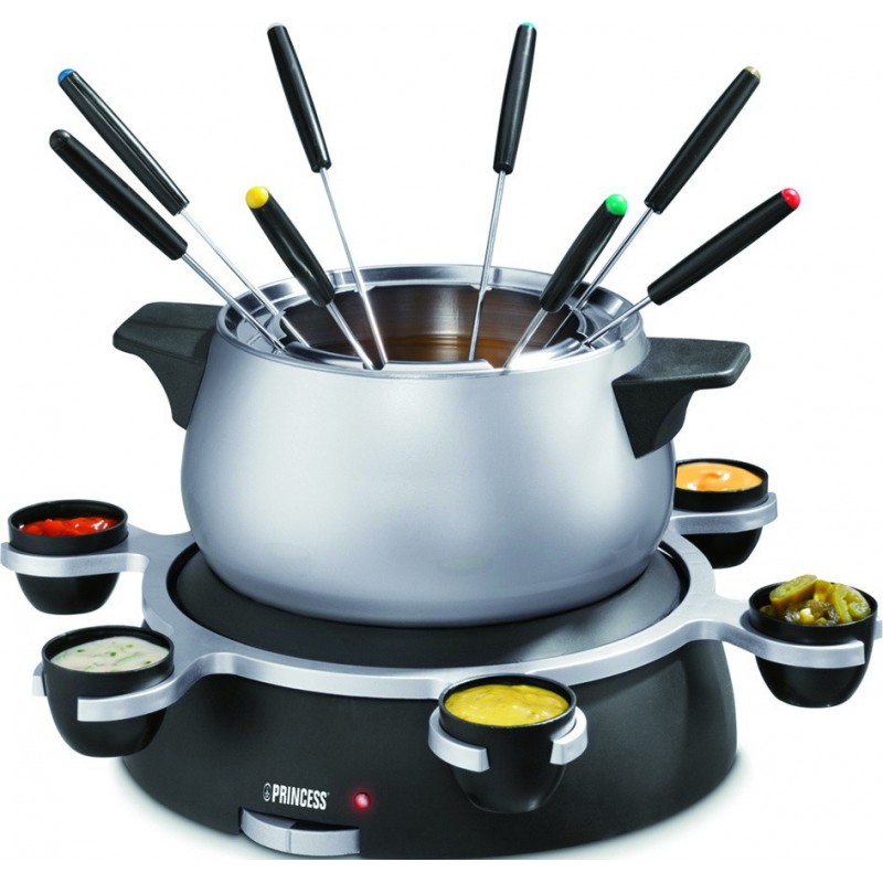 Silver Fondue Deluxe Electrique 1500W / 8 fourchettes